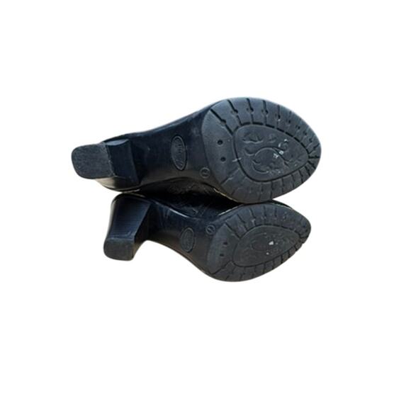 "EURO SOFFT" Black Ankle Booties Pirate SZ 7M Women 3" Heel Side Zipper Leather - Picture 11 of 13